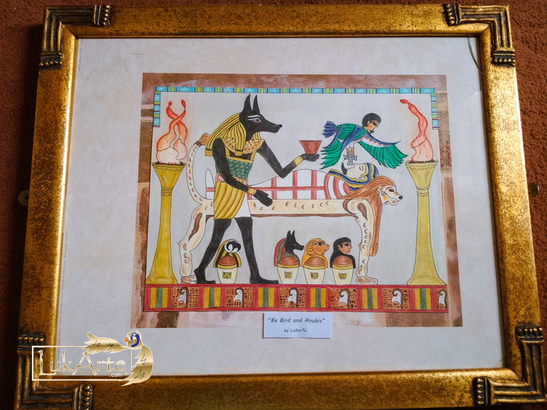 Ba Bird and Anubis