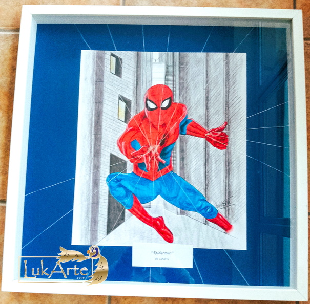 Spiderman in blue 3D