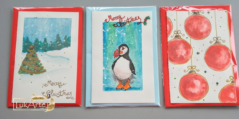 Watercolor Christmas Cards