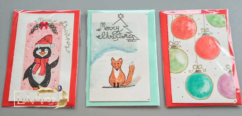 Watercolor Christmas Cards